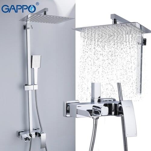 GAPPO shower Faucets brass bathroom shower set wall mounted massage shower head bath mixer bathroom shower faucet taps G2407-20