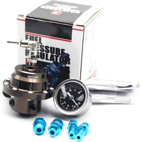 HOT Aluminum Universal BOV 100% Adjustable TOMEI TYPES Fuel Pressure Regulator /Fuel Regulator With Fuel Pressure PRESS Gauge