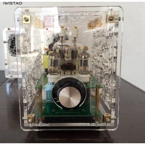 Acrylic Casing kit for Mini Single-ended Tube Amplifier 6J1 Preamp FU32 Power Amplified Amplifier kit DIY
