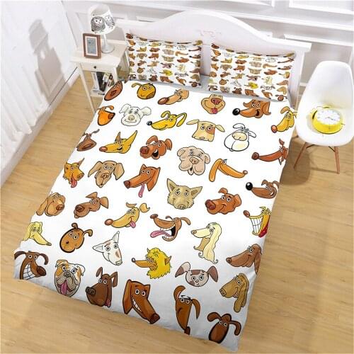 Cute Cartoon Animal Home Quilt Cover Mens and Womens Adult Bedding and Pillow Case King Double Bed Single Bed Quilt Cover