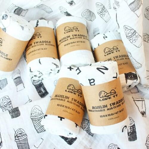 Muslin Cotton Cloth Gro-bag Baby Swaddle Gauze Blanket Gauze Bath Towel Double Layer Wrap Baby Blanket Wrapping Blanket