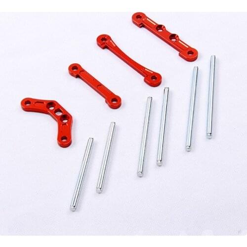 CNC Alloy Front Rear Suspension Pivot Axle Pin Positioning Pieces Set Fit for 1/5 HPI ROVAN ROFUN KM GTB TS BAJA 5B 5T 5SC