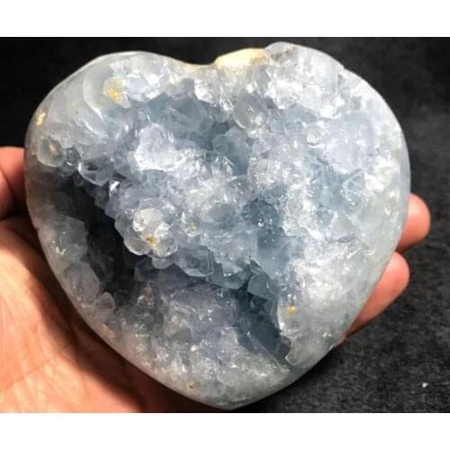 300g natural cyanite cavern original rock cluster in a cornucopan