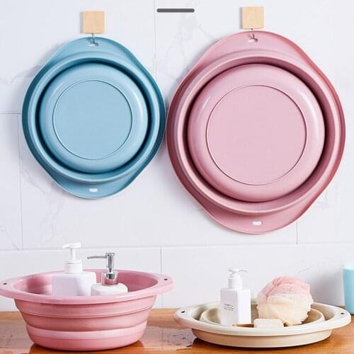 Plastic Folding Basins Portable Wash Basins Folding Laundry Tub Bathroom Kitchen AccessoriesTravel Folding Wash Basin Two Models