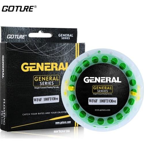 Goture 30M Fly Fishing Line With Welded Loops WF3F WF4F WF5F WF6F WF7F WF8F Fly Line Weight Forward Floating Fishing Line