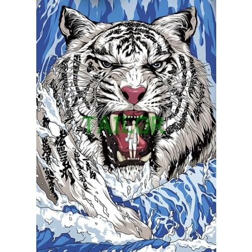 Home Decor Gift Cuadros diamond painting 5D kit set Full square Cross stitch haft diamentowy animal Mosaic colour tiger art 18