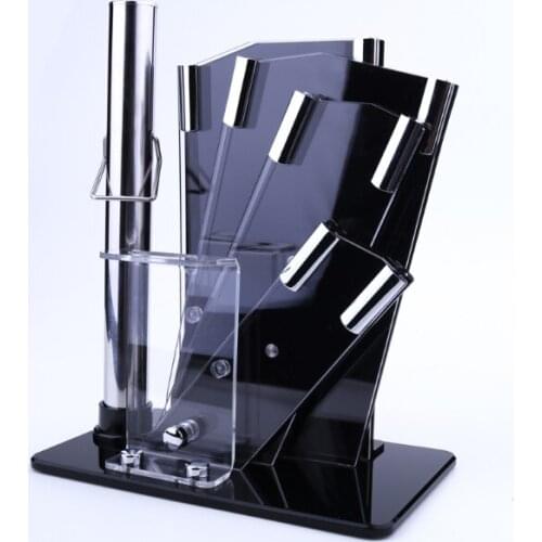 Creative Acrylic Knife Holder Organizer Stainless Steel Knife Stand Kitchen Accessories Practical Knives Block Cooking ToolLF444