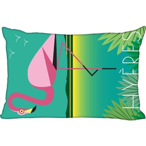 Custom Pillowcase Cover Flamingo Rectangle Zipper Pillow Cover Print Your Pictures 45X35cm40x60cm45X75cm50X75cm(Two sides)