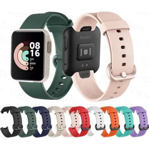Strap For Xiaomi Mi Watch Lite Replacement Bracelet Wristband on Xiaomi Mi Lite Smart Watch Pink Silicone Strap for Redmi Watch