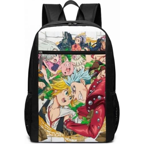 Nanatsu No Taizai The Seven Deadly Sins Backpack The Seven Deadly Sins Backpacks Shopping Pattern Bag Mens - Womens Bags