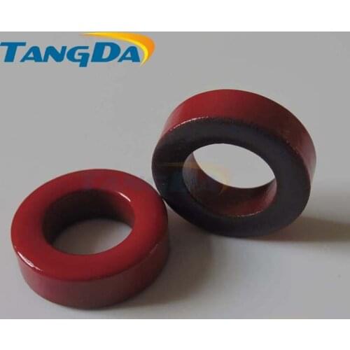 Tangda Iron powder cores T157-2 OD*ID*HT 40*27*15 mm 14nH/N2 10uo Iron dust core Ferrite Toroid Core Coating Red gray