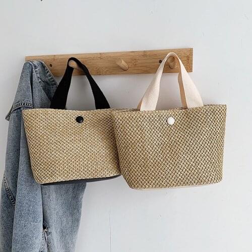 Straw Bag 2021 New Summer New Holiday Beach Bag Rattan Bag Female