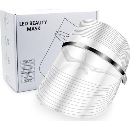 3 Colors LED Light Therapy Face Mask Anti-aging Anti Wrinkle Beatuy Tools Facial SPA Instrument Beauty Device Skin Tighten