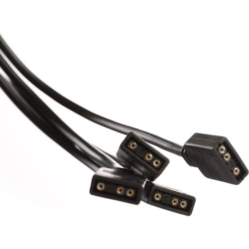 Exquisite Furniture ARGB 5V 3Pin Extension Cable Adapter For PC Case 12v 4pin RGB splitter cable
