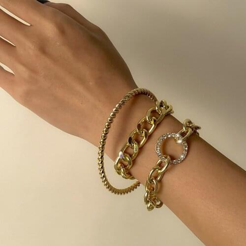 European and American Simple Fashion Jewelry Inlaid Rhinestone OL Winding Round Bead Twist Geometric Ring for Female Accesorios