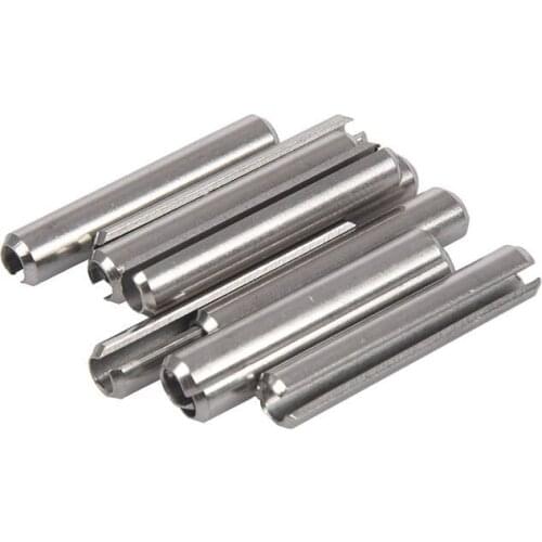 10Pcs M5x30mm 304 Stainless Steel Split Spring Roll Dowel Pins
