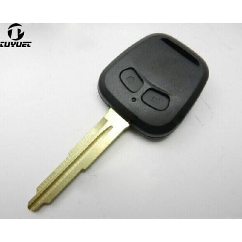 2 Buttons Remote Key Shell Uncut Blade Car Key Blanks Case for Mitsubishi Lancer