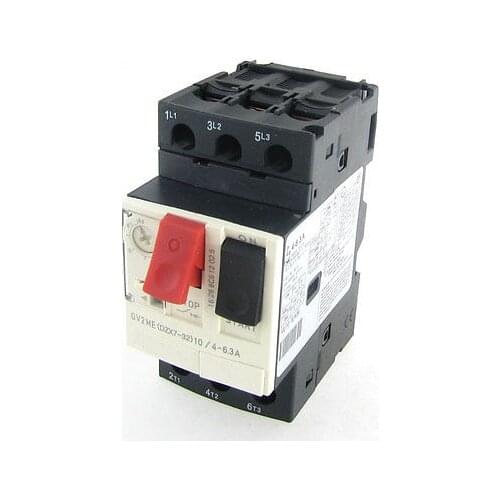 4-6.3A 3P Pole Motor Protection Circuit Breaker MPCB DIN Rail Mount