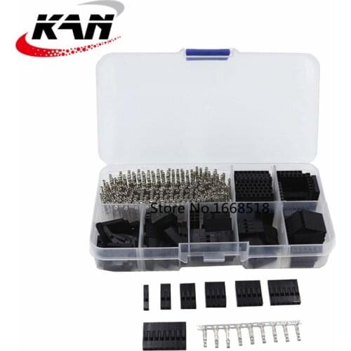 470Pcs 2.54mm Male Female Dupont Wire Jumper With Female Connector Housing Kit Module