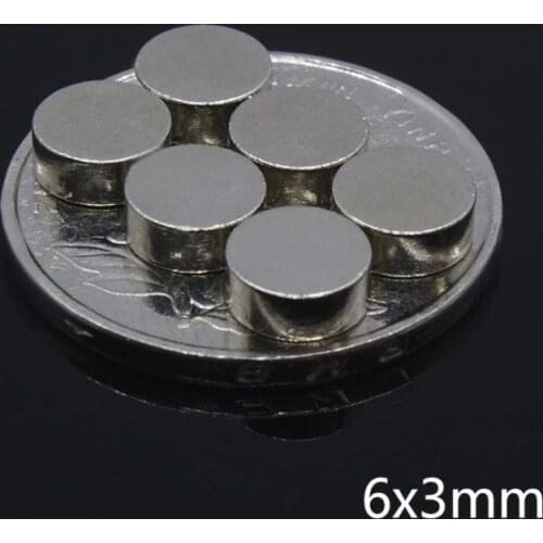 5/10/20/50/100/200/500Pcs 6x3 Mini Small N35 Round Neodymium Magnet Strong Powerful Magnetic Magnets Disc 6mm x 3mm