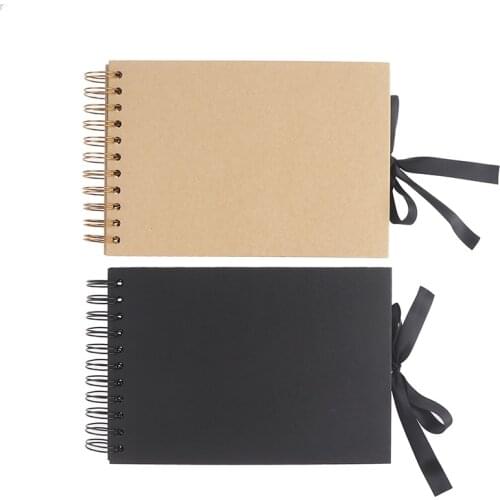 Photo Albums 80 Black Pages Memory Books A4 Craft Paper DIY Scrapbooking Picture Wedding Birthday Childrens Gift