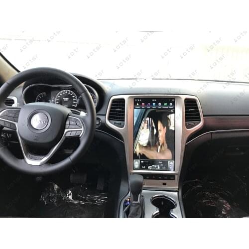 AOTSR 13.6＂ WIFI DSP Android 8.1 Tesla style Car GPS Navigation For JEEP Grand Cherokee 2010-2019 Golden Multimedia Player Radio