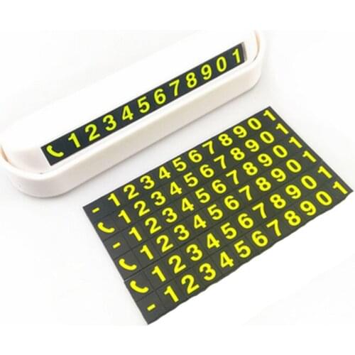 Car Styling Temporary Parking Card Phone Number Card Plate for Ford Focus Fusion Escort Kuga Ecosport Fiesta Falcon EDGE/Explore