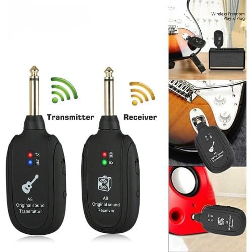 Wireless Guitar каподастр для гитары Transmitter Audio Receiver Built-in Battery Electronic Guitar Violin Drum Musical Equipment