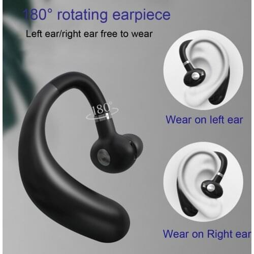 Bluelans 1Pc R10 Wireless Earphone Hanging Ear Mini Bluetooth 5.0 Multi-function HiFi TWS Earphone for Business
