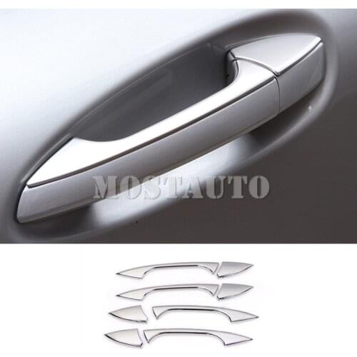 For Benz C Class W204 S204 ABS Exterior Car Door Handle Cover Trim 2008-2013 8pcs Car Accessories Interior Car Decor Car Trim