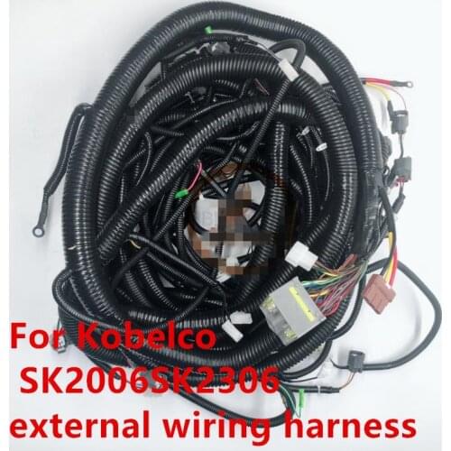 For Excavator wiring harness Kobelco SK200-6 SK230-6 external wiring harness high quality accessories free shipping