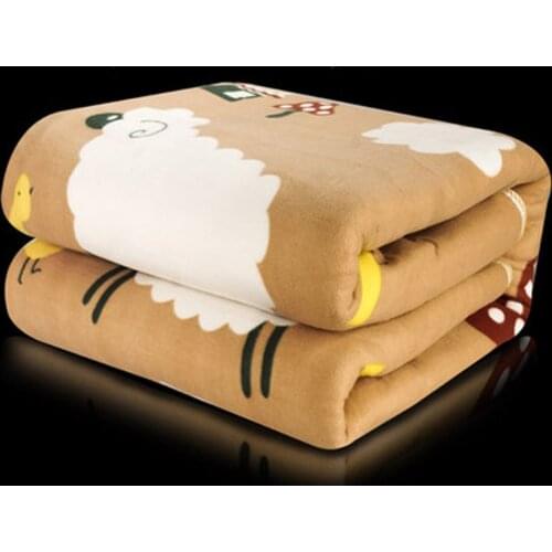 200x180cm Electric Blanket Security plush electric blanket thicker double dual control mattress thermostat drying warmth