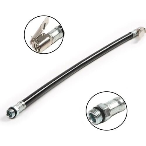 Hot Zinc Alloy Car Black Air Rubber Hose Lock On Clip Chuck Tire Tyre Inflator Self-locking Length 37mm for Car Tire Accessories