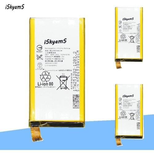 ISkyamS 3x 2600mAh LIS1561ERPC Replacement Li-Polymer Battery For Sony Z 3 Z3c Z3 Mini Compact M55W D5833 D5803 SO-02G