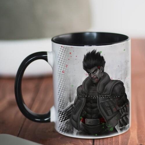 Anime Cartoon Samurai Ninja Mug 350ml Ceramic Coffee Mug 11oz Tea Cup Home Milk Cup Friends Birthday Gift Dropshipping