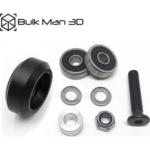 10Sets/Lot Strong Solid Derlin V Wheel Kit for V-Slot Rail, OX CNC, V Slot, Delrin Solid V Wheel Kit