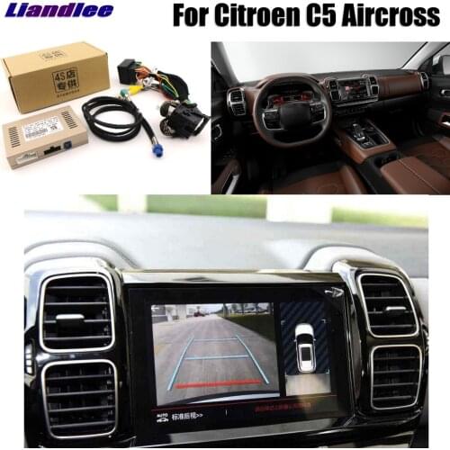 Liandlee For Citroen C5 Aircross Parking Camera Interface Reverse Back Up Camera Kits Display Upgrade
