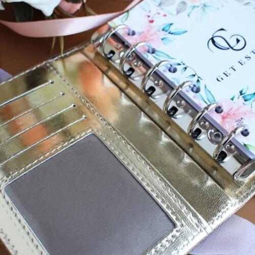 Getestilo New Version Pocket - A7 Size - Rings Planner Cover Multifunctional Agenda Organizer Diary Journal Notepad Sketchbook