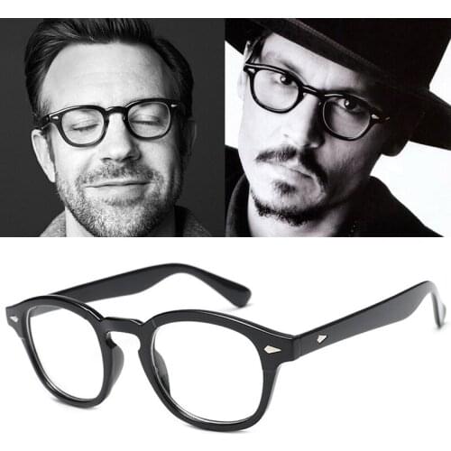 Fashion Johnny Depp Glasses Men/Women Brand Design Tint Ocean Lens Party Show Eyewear Retro Rivet Style Round Oculos de sol Male