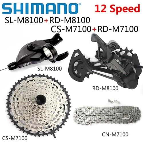 SHIMANO DEORE XT SLX DEORE M8100 M7100 M6100 12 Speed Groupset MTB Mountain Bike 1x12 Speed shifter Rear Derailleur