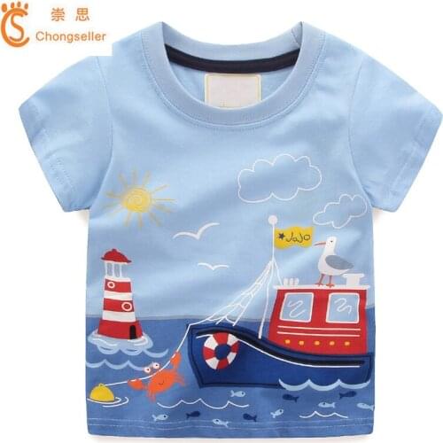 2018 New Kids Child Tops Tees Children T-shirts For Boys Short Sleeve Summer T Shirts Kids Clothing Tops