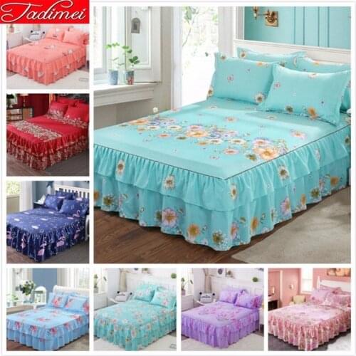 120x200 150x200 180x200 180x220 200x230 Cm Bed Skirts Adult Kid Child Girl Bed Linen Cover Single Twin Queen King Size Bedpsread