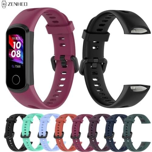 Silicone Wrist Strap For Huawei Honor Band 5i Bracelet Replacement Watchband for Huawei Band 4 Smart Watch Band