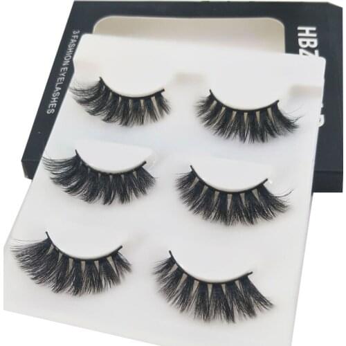 New 6 pairs/2boxs natural false eyelashes fake lashes long makeup 3d mink lashes extension eyelash mink eyelashes for beauty 14