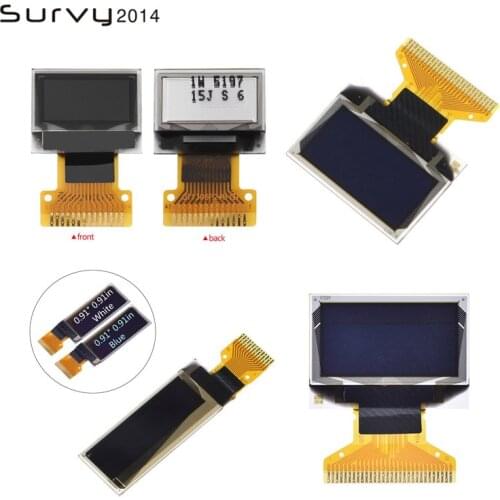 OLED module White Blue color 128X64 0.49/0.9/0.96/1.3 inch OLED LCD LED Display Module For Arduino SPI IIC I2C diy electronics