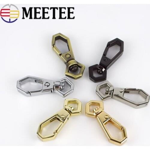 5/10/20pcs 7mm Leather Buckles for Bag Strap Metal Swivel Lobster Clasps Dog Collar Webbing Snap Hooks Backpacks DIY Accessories