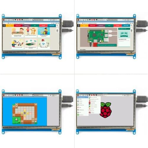 7.0'' Raspberry Pi 3 Display Capacitive Touch Screen HDMI HD LCD TFT 800X480 Monitor for Raspberry Pi 3 2B B Pcduino Win7 8