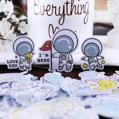 80pcs Little astronaut stickers/Scrapbooking Stickers /Decorative Sticker /DIY Craft Photo Albums