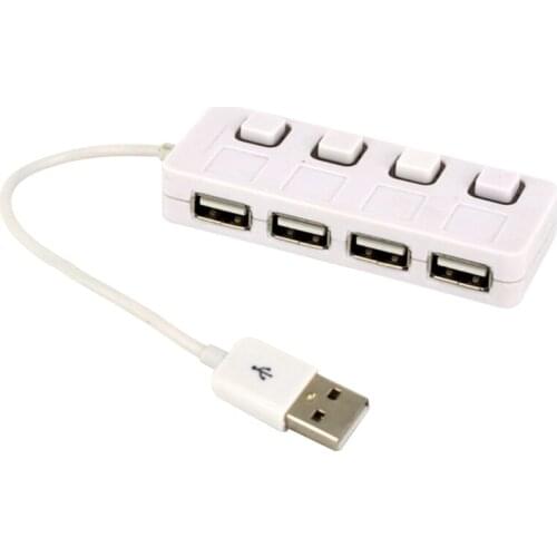 85WD Hi-Speed Data Transfer Splitter Hub USB2.0 4 Port With Switch for Laptop Compatible with Windows PC Mobile HDD 480Mb