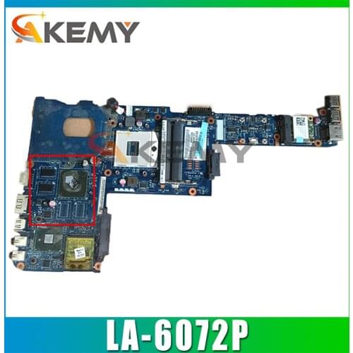 AKEMY K000104120 Laptop Motherboard For Toshiba Satellite M645 M640 NBQAA LA-6072P DDR3 Main board Free CPU